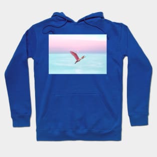 Roseate Spoonbill at Sunset Hoodie